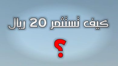 الاستثمار في السعودية كيف تستثمر 20 ريال في السعودية