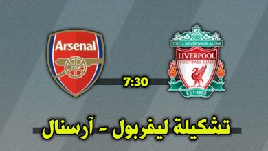 تشكيلة ليفربول وآرسنال في الدوري الإنجليزي 2024-2025