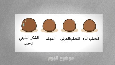 التجلد هو حالة يصل لها الشكل الطيني الرطب