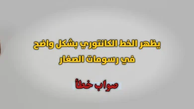 يظهر الخط الكانتوري بشكل واضح في رسومات الصغار صواب خطأ