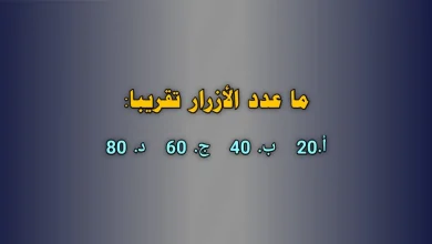 ما عدد الأزرار تقريبا